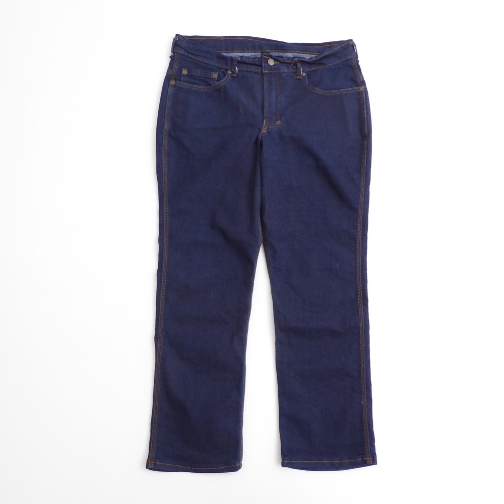 Origin Mens Delta Flex Straight Jeans Blue Legit Fit Made in USA Denim 36 x 28"